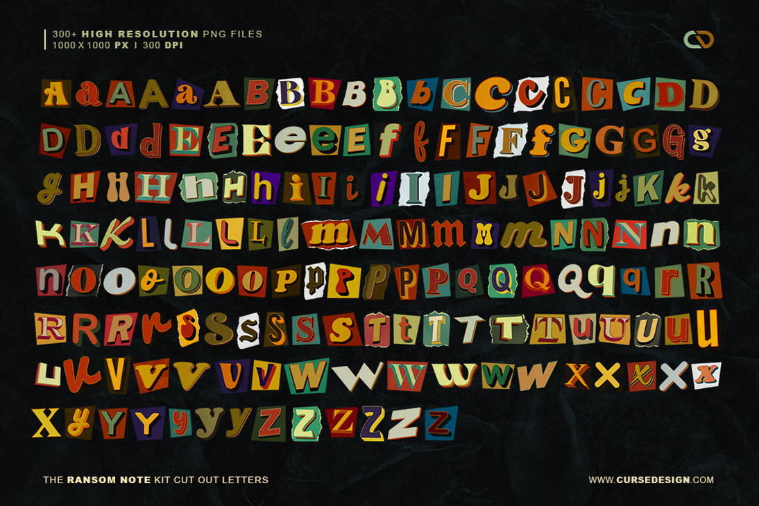 Ransom Note - 300+ Cut Out Letters by hatimbahia on DeviantArt