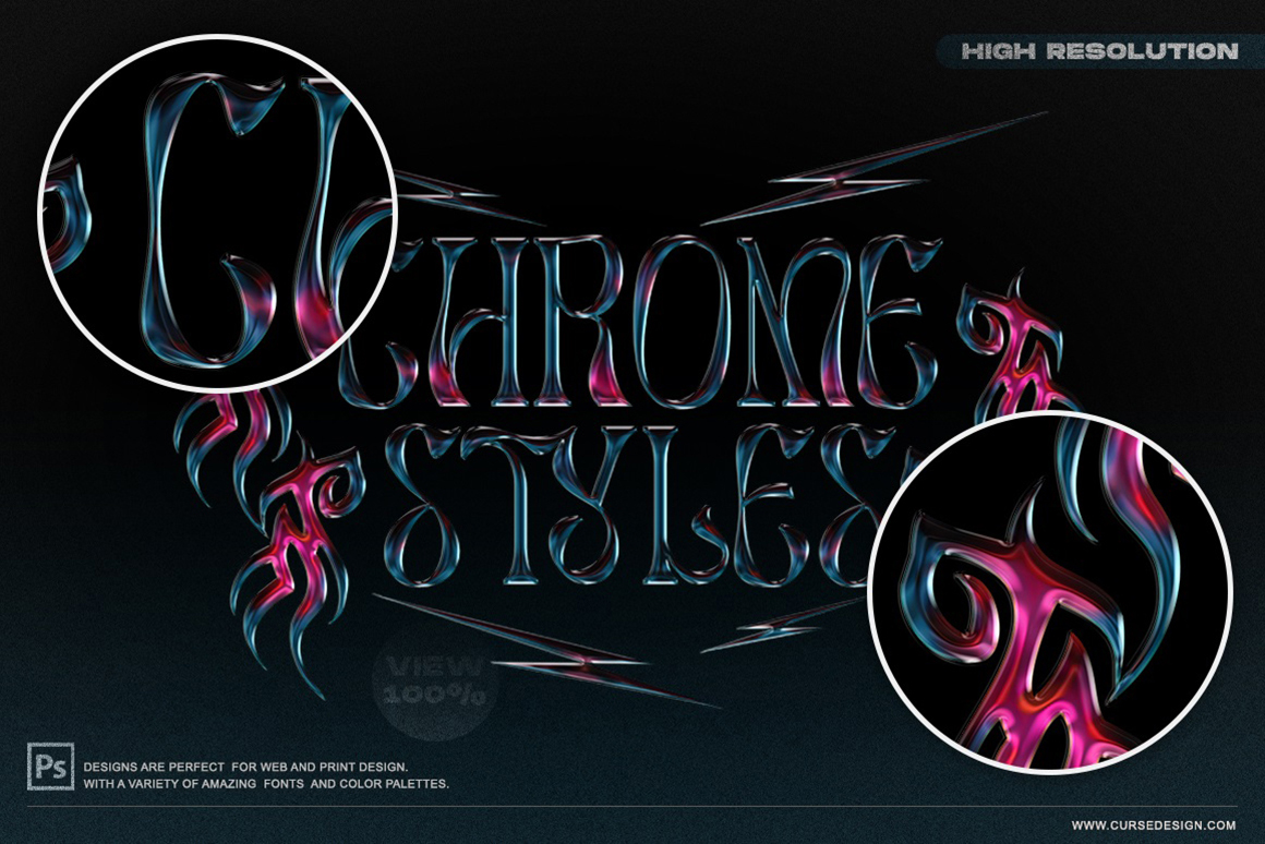 DOWNLOAD Chrome Styles Text Effects I 10 PSD by hatimbahia on DeviantArt