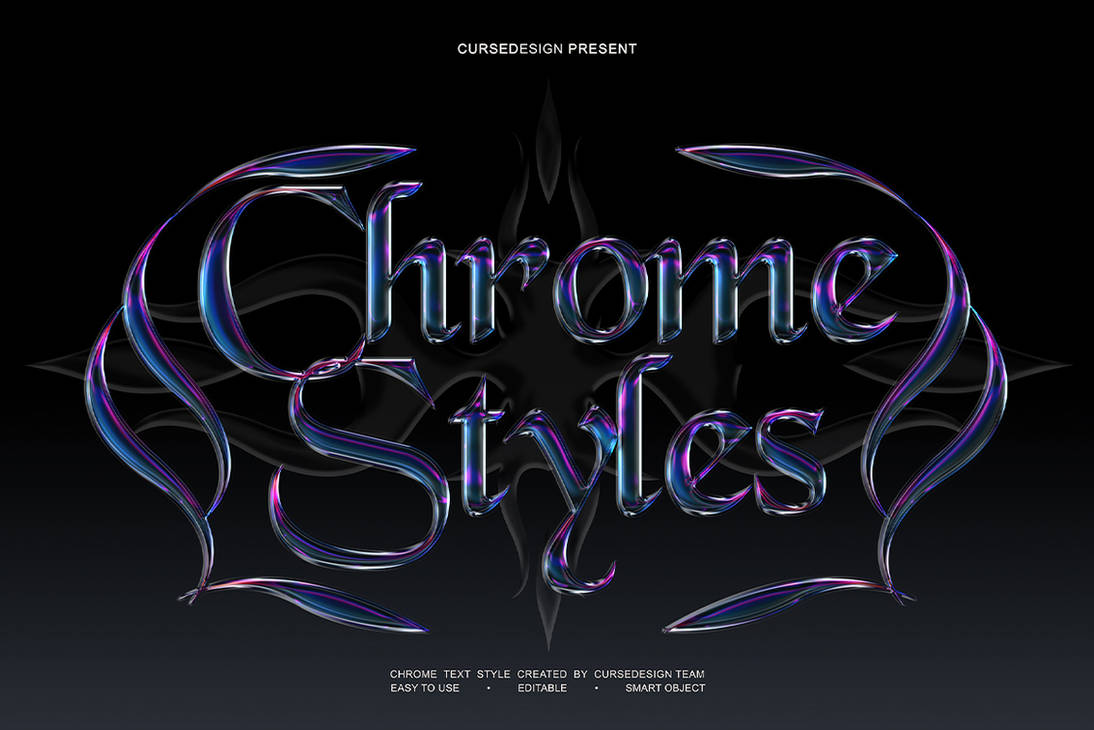 Chrome Styles Text Effects I 10 PSD by hatimbahia on DeviantArt