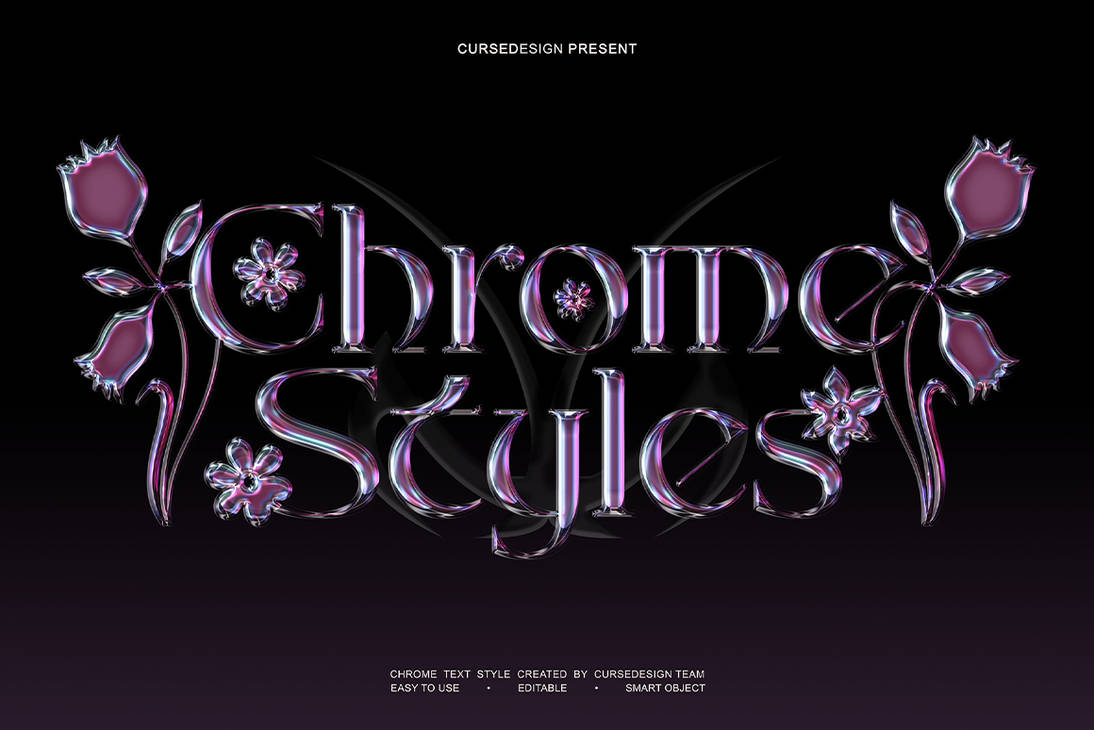 Chrome Styles Text Effects I 10 PSD by hatimbahia on DeviantArt