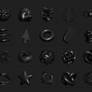 240 Black Abstract 3D Shapes