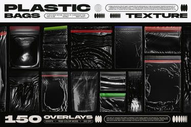 150 Plastic Bags Texture