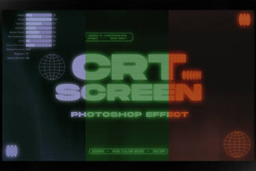 CRT Screen l Monitor Text Effects