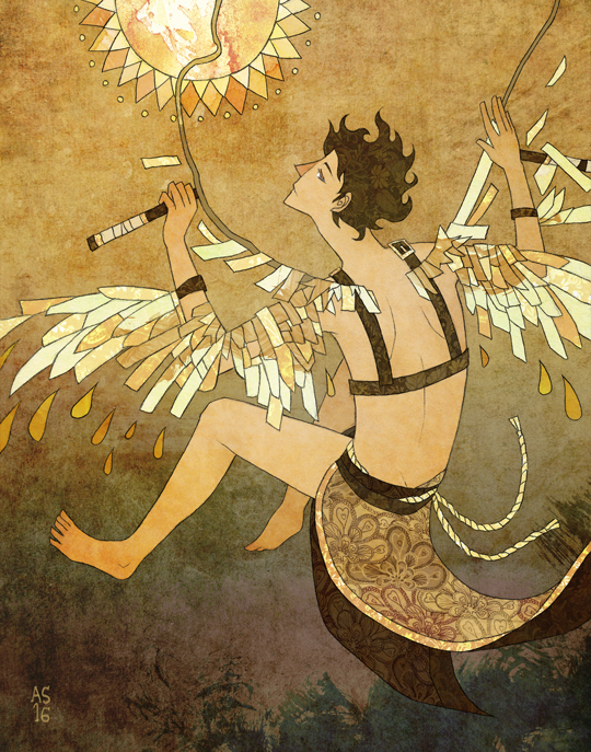 Icarus by driftwoodwolf