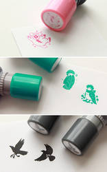 Self-inking Stamps (Aiba, Bird Boy, Yatagarasu)