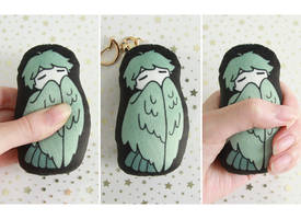 Bird Boy Pillow Keychain