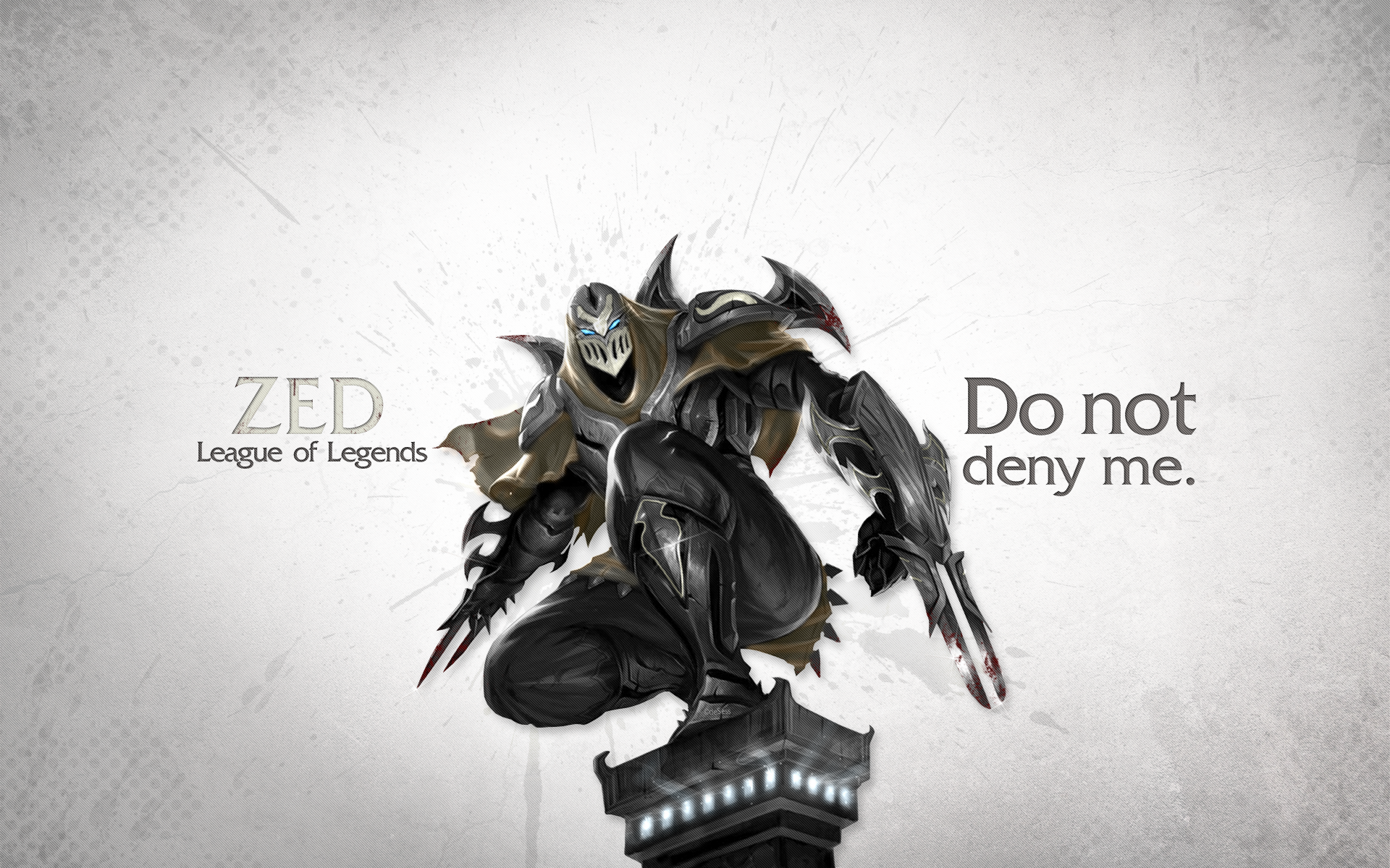 League of Legends Wallpaper - Zed by deSess on DeviantArt League of Legends Wallpaper - Zed by deSess on DeviantArt