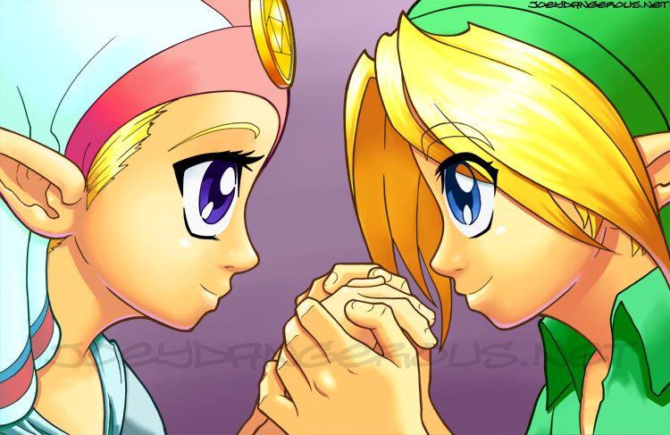 Ocarina of Time Zelda and Link