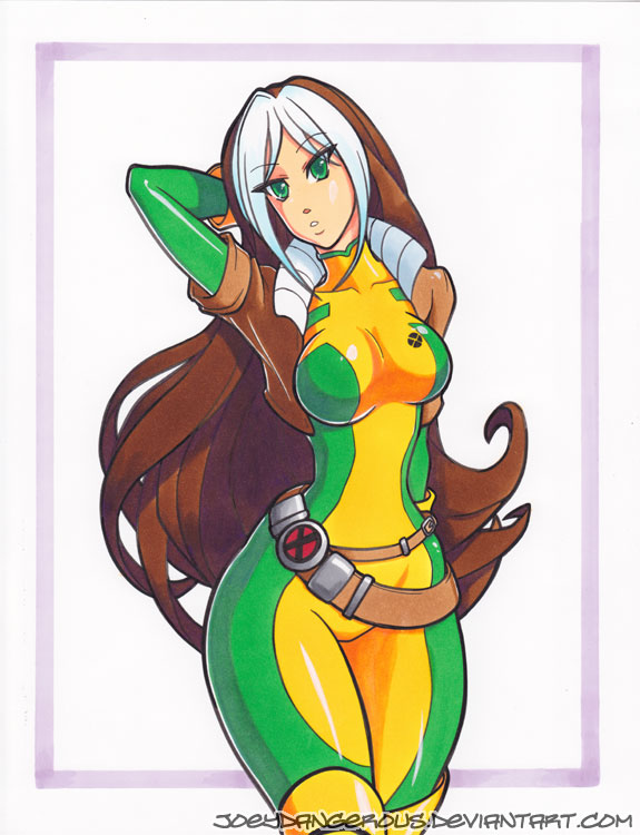 Rogue pin up marker drawing