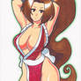 King of Fighters Mai pin up