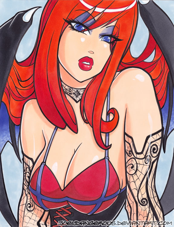 Castlevania Succubus Marker Drawing