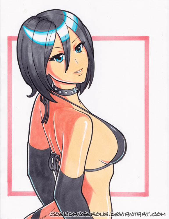 Cassie Hack pin up marker drawing