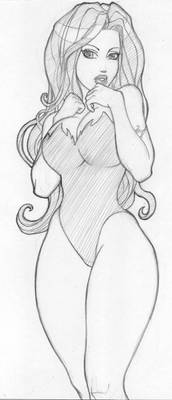 Poison Ivy Pencil for ink or color