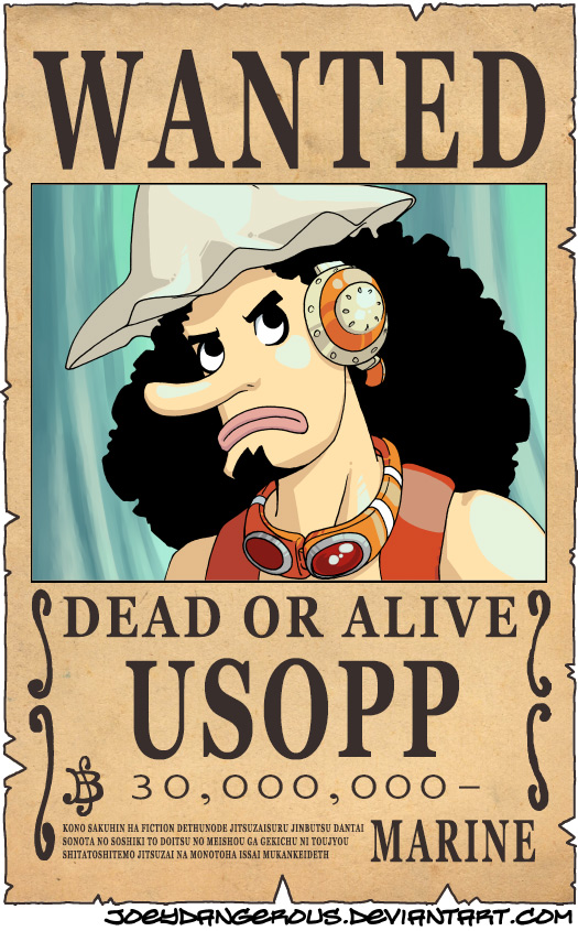 WANTED Dead or Alive - Usopp