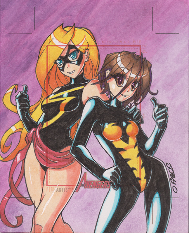 World's Greatest Heroes AP Ms. Marvel and Wasp by JoeOiii