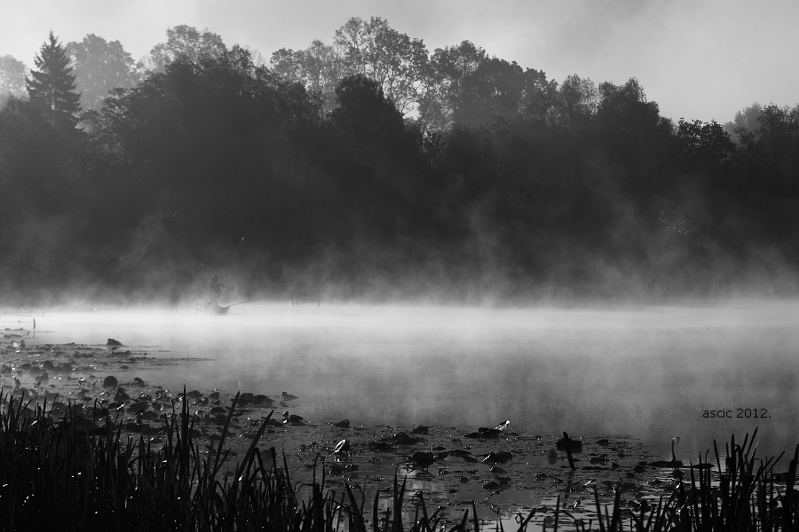 Fishing in the boiling lake