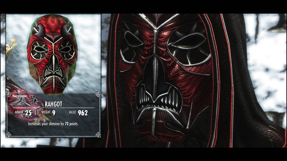Rahgot Mask In Game by pondcypress DeviantArt