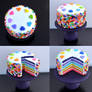 Jelly Bean Rainbow Cake 1:6 Scale