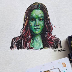 Gamora Mini Painting