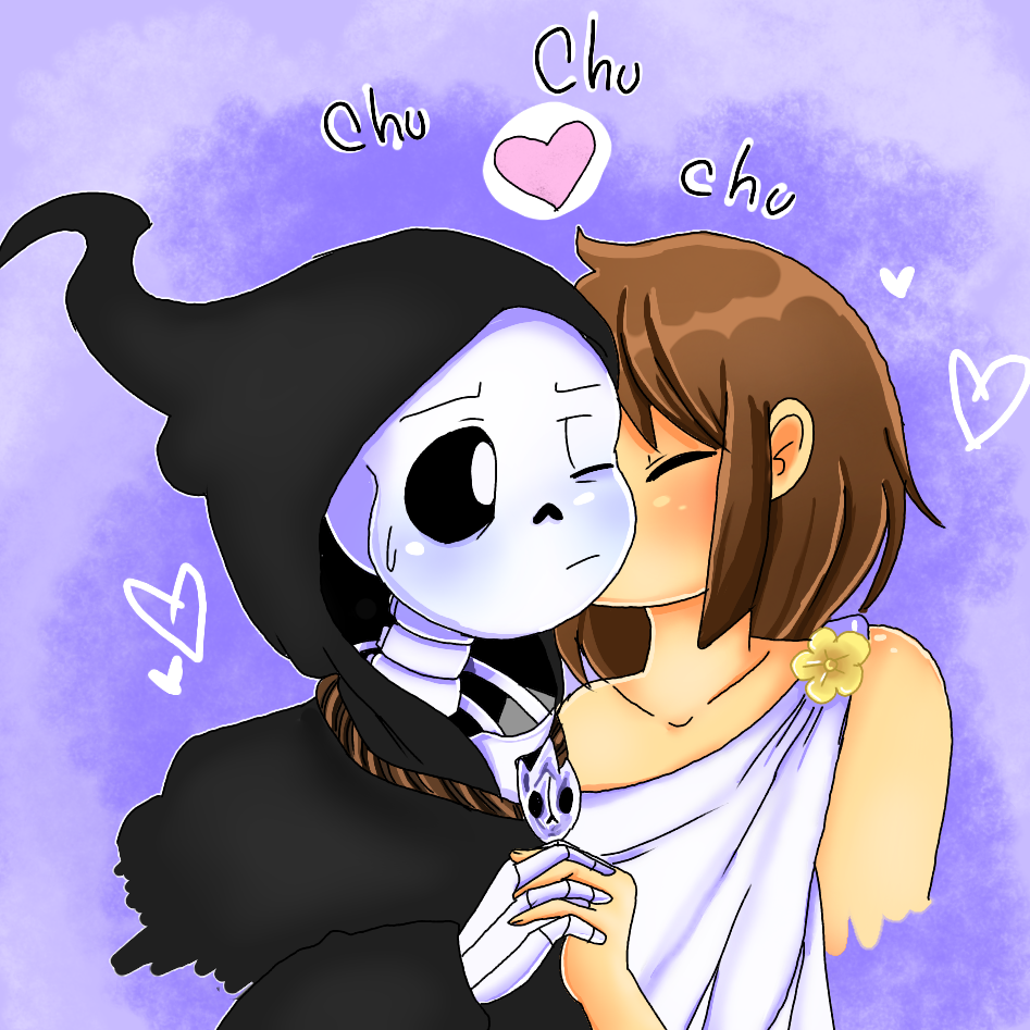 Cross!sans x frisk by MUSTACHEfreak on DeviantArt