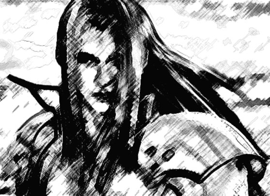 Sephiroth In Black