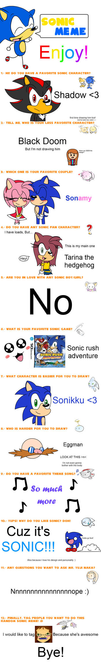 Sonic Meme by GamingInGreen13 on DeviantArt