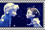 Frozen- Little Elsa and Anna with Snow stamp