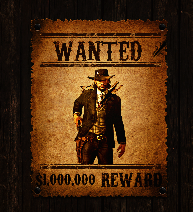 Red Dead Wanted Poster