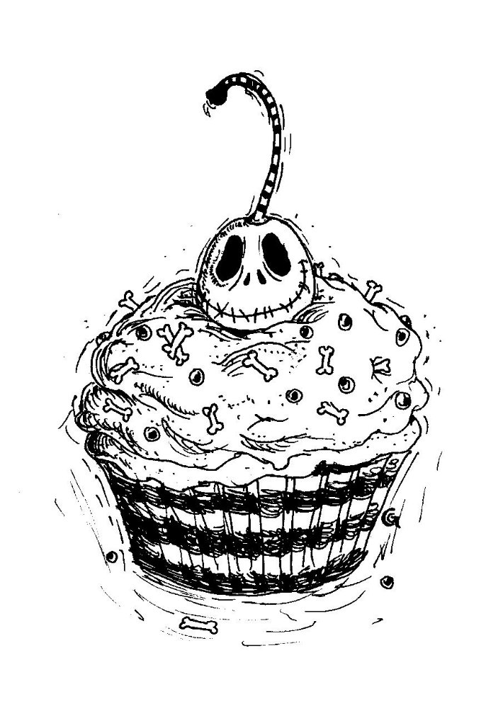 Jack skelling-cupcake design