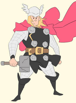 Thor in Crayon Shin-chan style