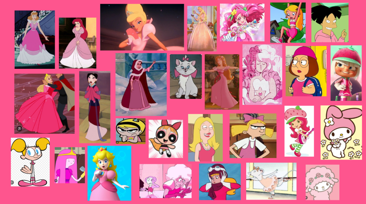 Pink Clothes Character Collage of characters in pink outfits by andrealovessouthpark on DeviantArt