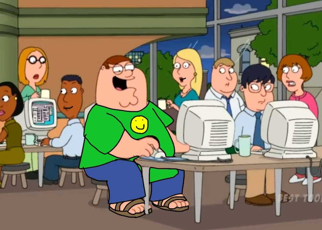 Peter in the computer (edit) by andrealovessouthpark on DeviantArt