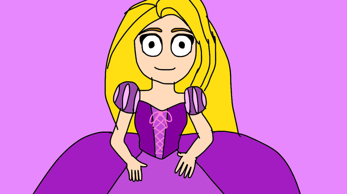 Rapunzel Inflation Rapunzel in poofy dress by andrealovessouthpark on DeviantArt