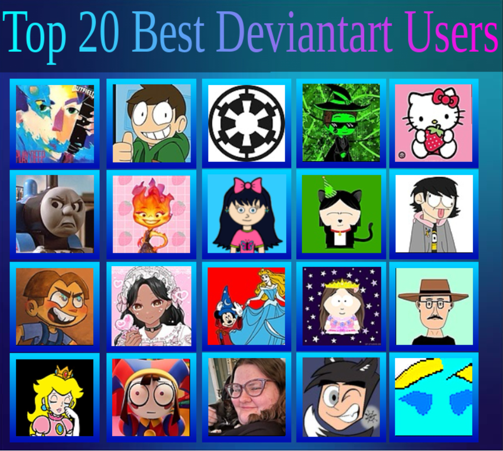 Upload777 My Top 20 Best DeviantArt Users by andrealovessouthpark on DeviantArt