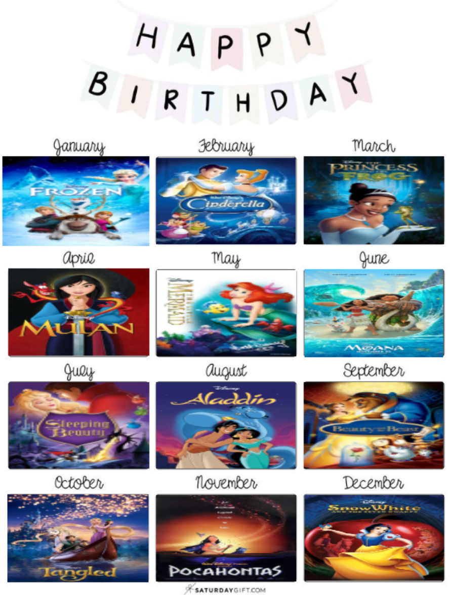 Which Disney Movie Is Your Birth Month? by andrealovessouthpark on ...
