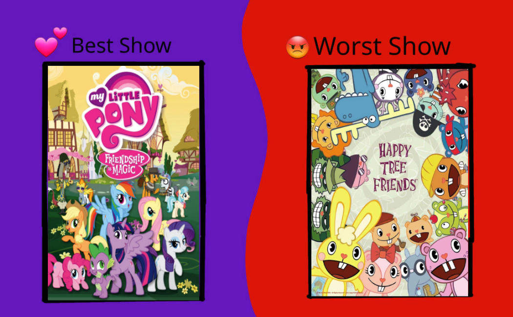 MLPFIM is the best HTF is the worst by andrealovessouthpark on DeviantArt