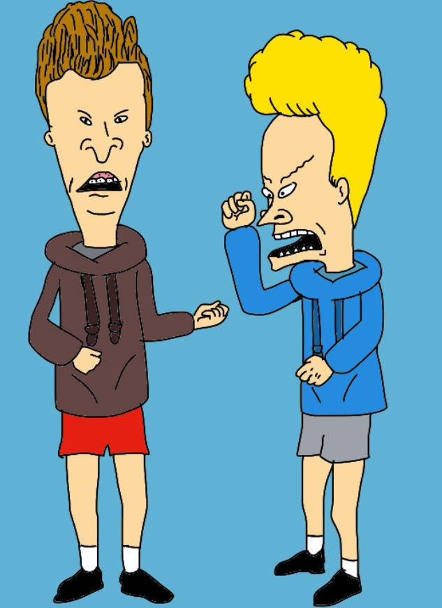 Beavis and Butthead in their hoodies by andrealovessouthpark on DeviantArt