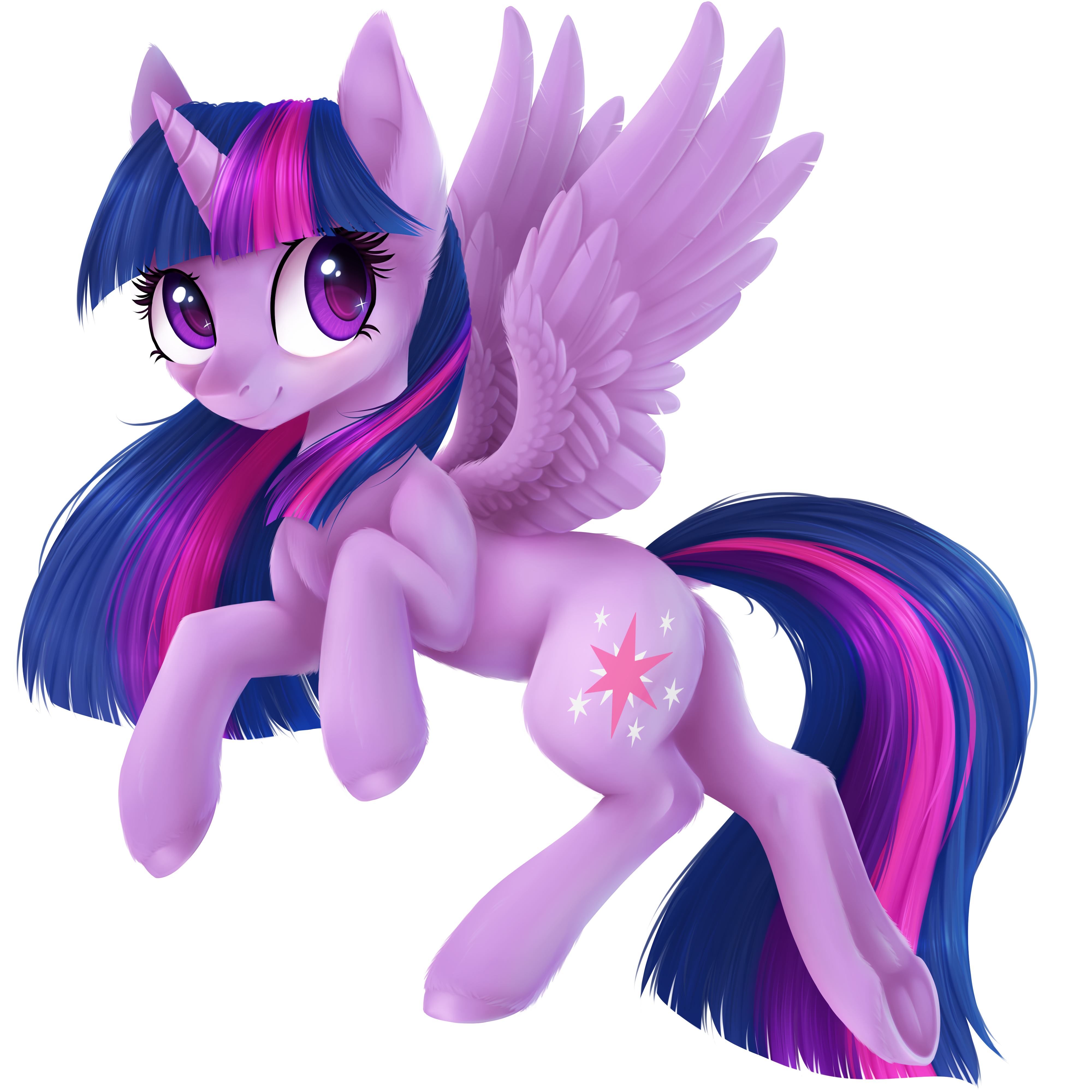 Twilight Sparkle Lineless | Commission