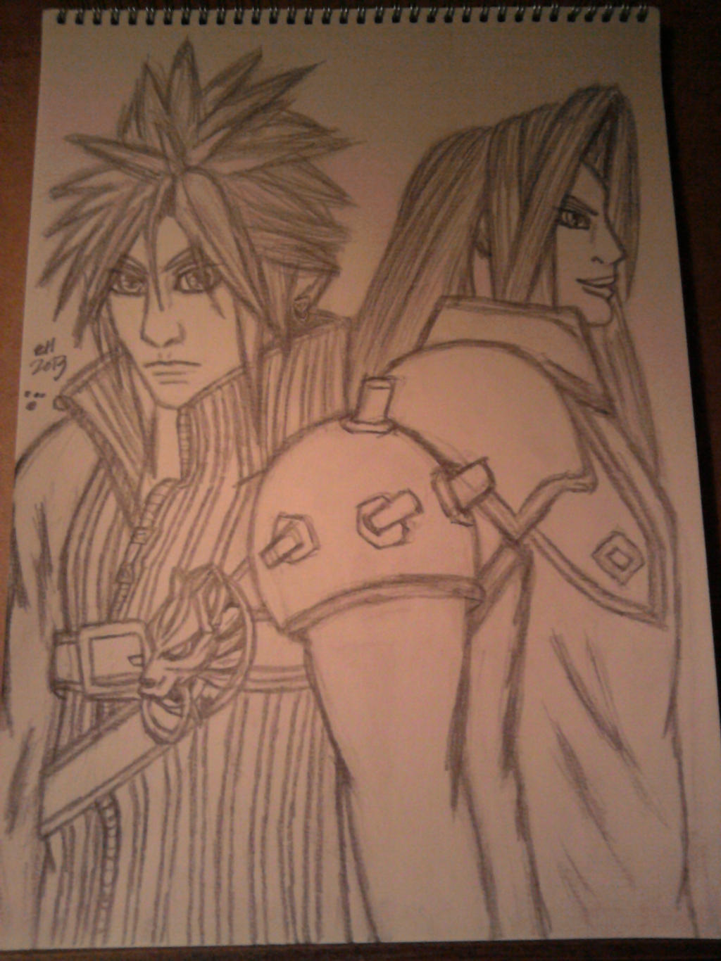 Cloud and Sephiroth Avent Children sketch