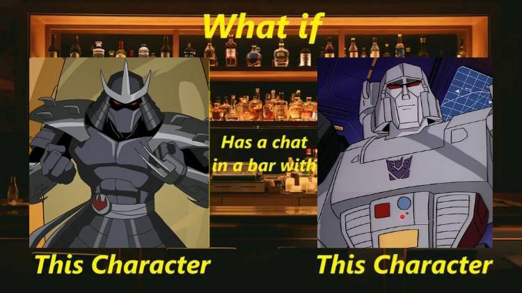 What if Shredder has a chat with Megatron in a bar by bluegorulla on ...