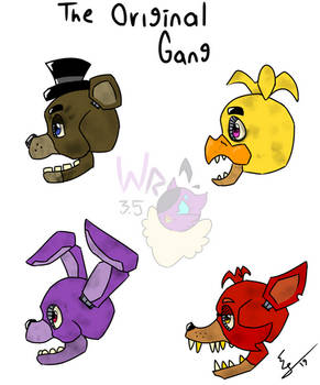 Fnaf-The Original Gang(Fanart by KristianJavWR35)