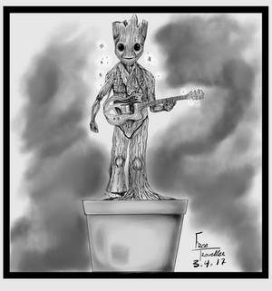 Guardians Of The Galaxy - Baby Groot guitarist