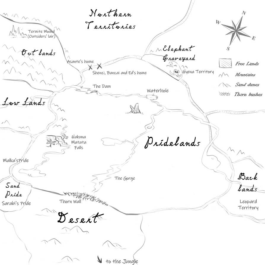 Prime Innerlands Map WIP: Pridelands Map by AudreyCosmo13 on DeviantArt