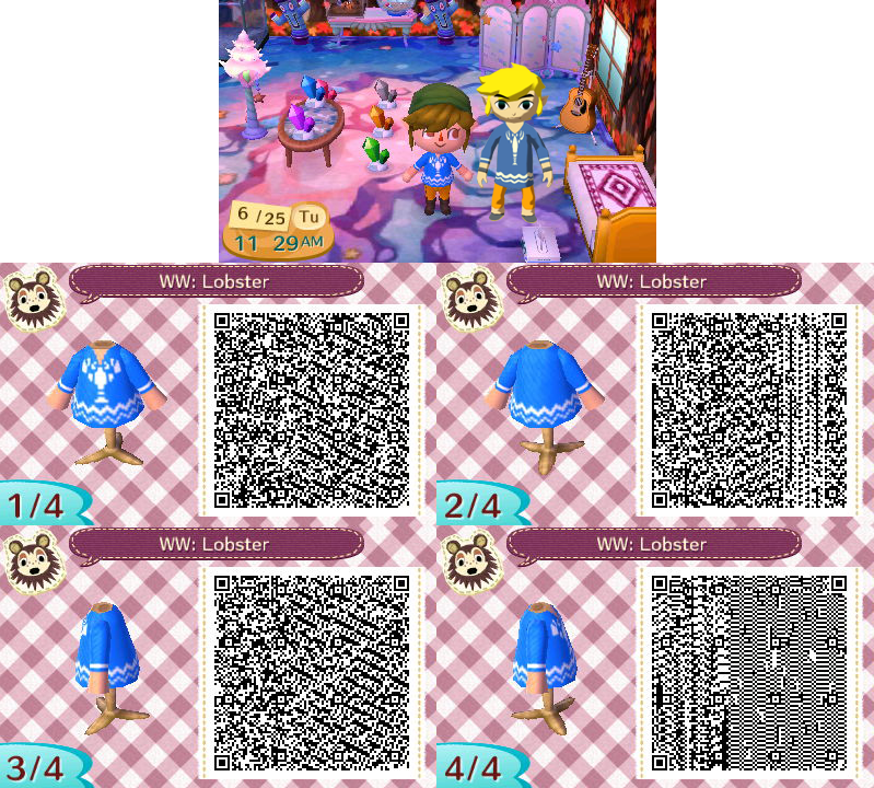 Wind Waker Lobster Shirt QR Code by Shay-Fae on DeviantArt Wind Waker Lobster Shirt QR Code by Shay-Fae on DeviantArt