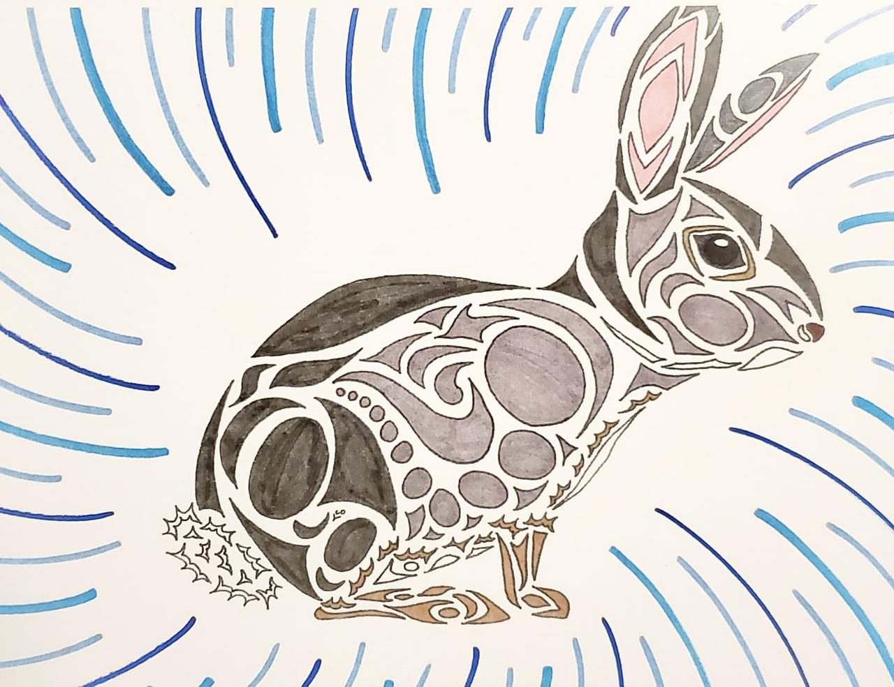 Sitting Rabbit by SharpieyTattoos on DeviantArt