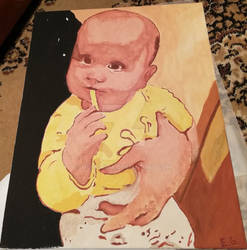 Baby painting