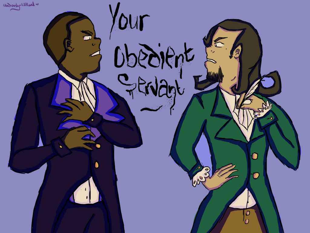 bang verzoek plotseling Your Obedient Servant - Hamilton and Burr by wondrously-withered on  DeviantArt