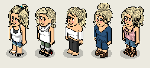 Habbo hairstyles and outfits by Nesseria on DeviantArt