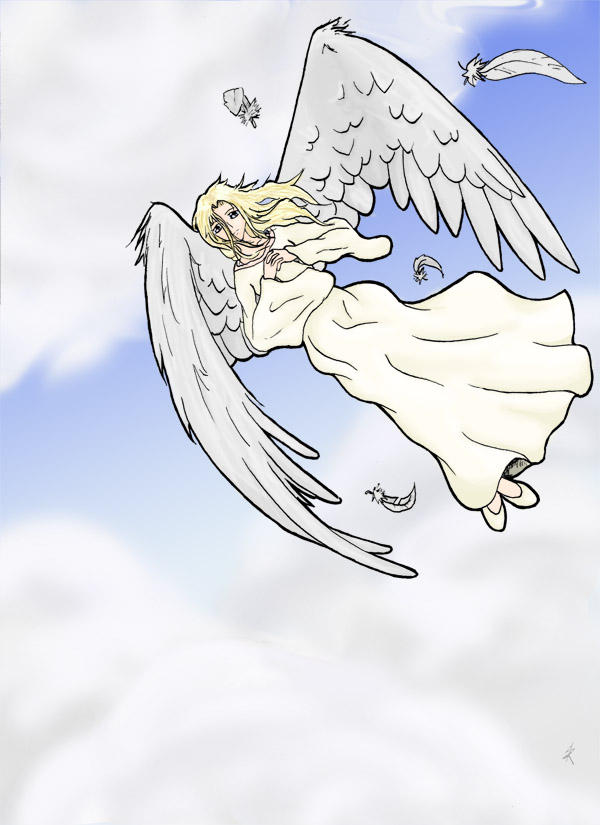 Two Angel Falling - Falling Angel - by AquilaChrysaetos on DeviantArt