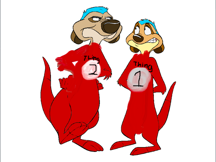 Timon and Uncle Max as Thing 1 and Thing 2 by KevinKlinelover on DeviantArt